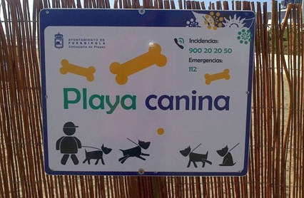 playa canina en Málaga