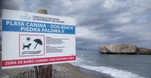 Playa canina de Piedra Paloma en Casares Málaga