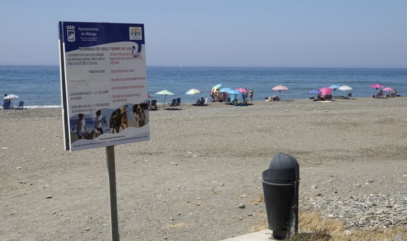 Playa para perros Arroyo Totalan en Málaga