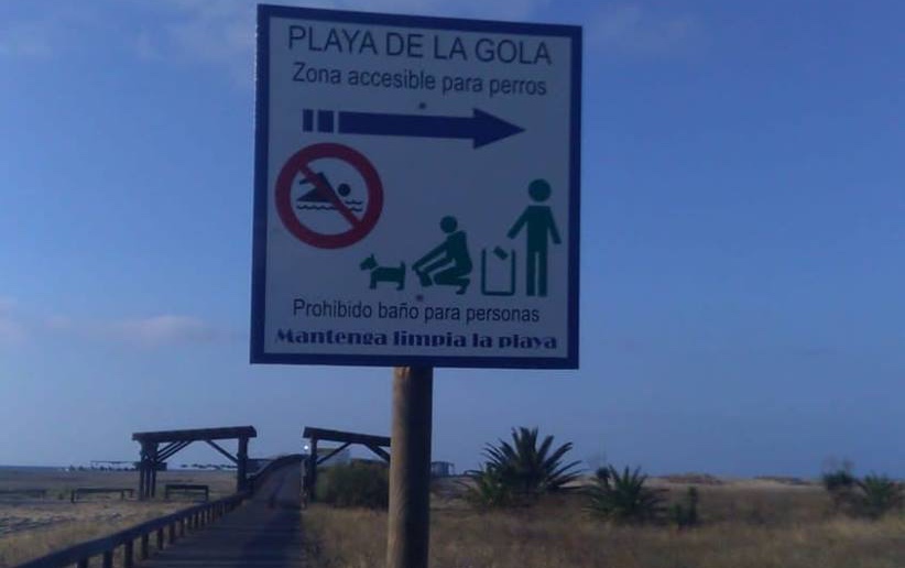 Playa de la Gola, playa para perros en Isla Cristina, Huelva