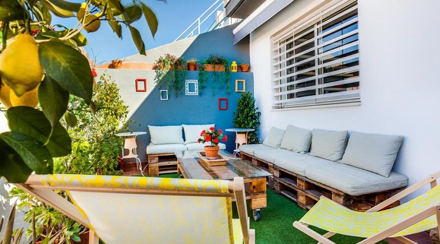 Foto de la estupenda terraza de un apartamento en Sevilla