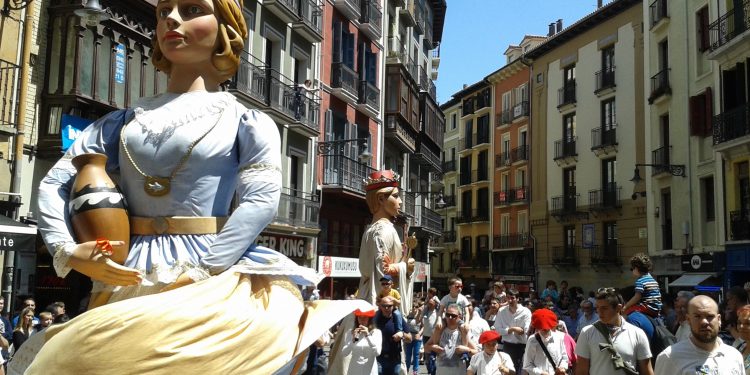 Foto el casco antiguo de Pamplona