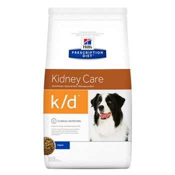 Hills Canine k/d es un pienso muy indicado para perros con problemas e insuficiencia renal