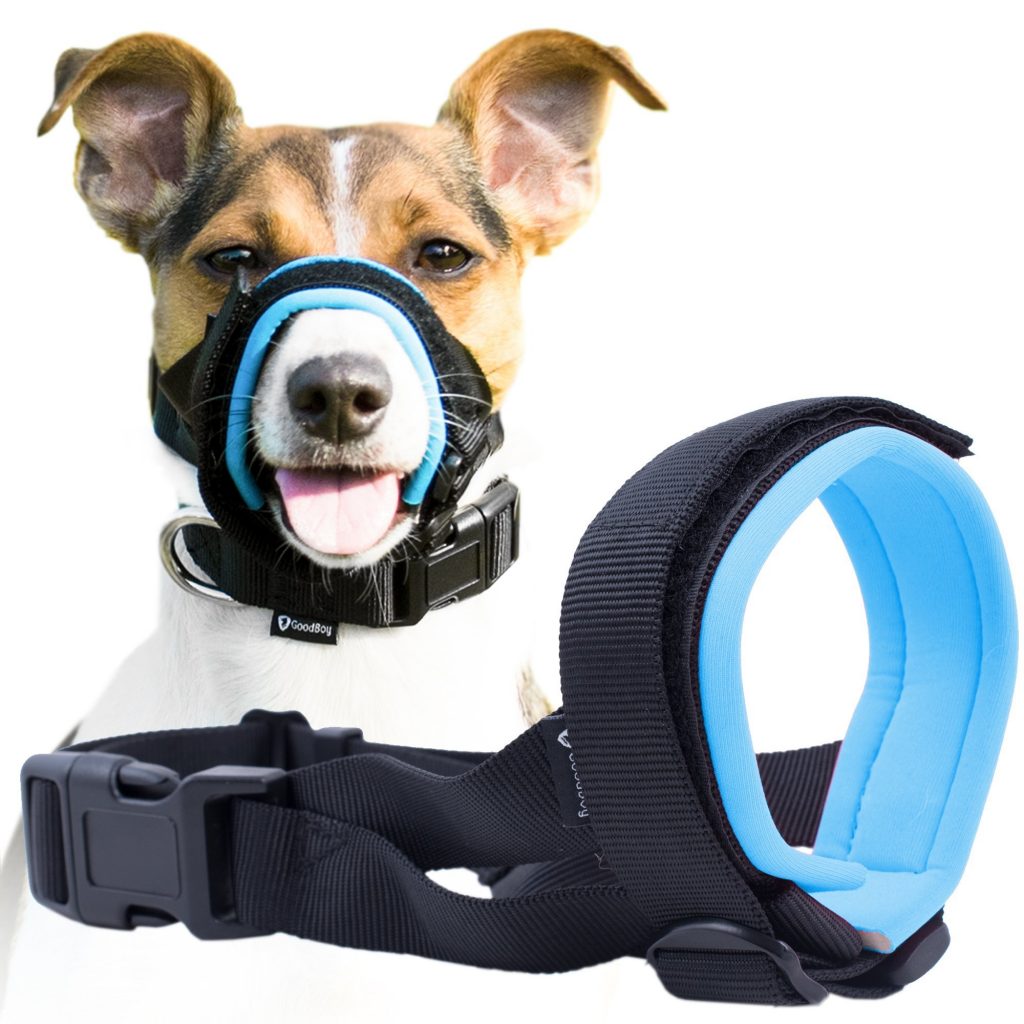 medianos y Grandes JWPC Bozal Corto para Perro con bozal Ajustable para Perros pequeños máscara para Masticar ladridos bozal de Bulldog Transpirable