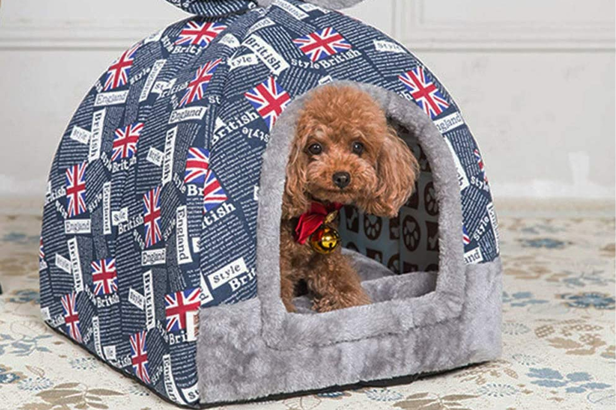 cama perro tipo iglu